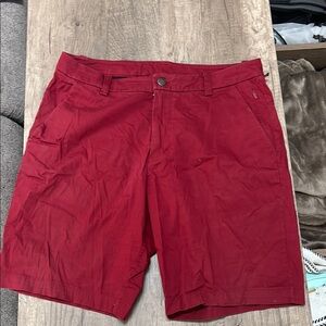 Lululemon Athletica Red Flat Front Casual Shorts